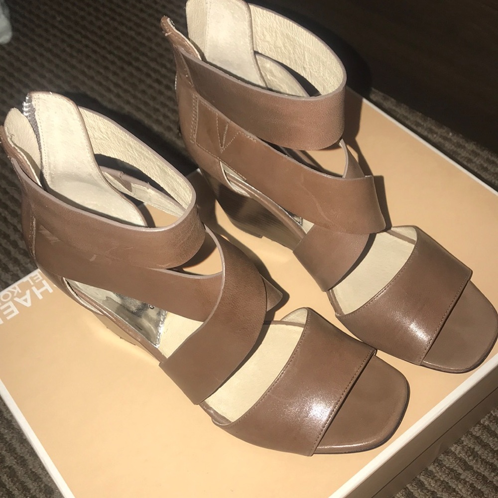 Michael Kors Leather Wedges
